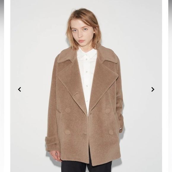 MM6 Maison Martin Margiela Tan Pea Coat - Picture 5 of 16